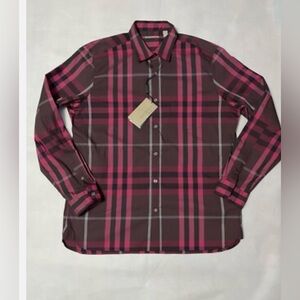 BURBERRY Shirt Men Size XL New with Tags -Authentic